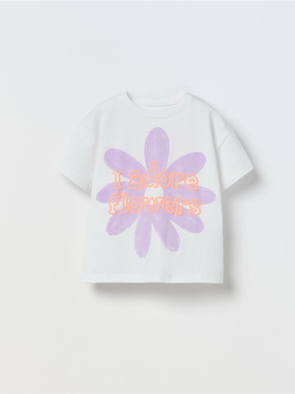 NWT Zara 9-12m short sleeve shirt top with textured fluorescent floral flowers